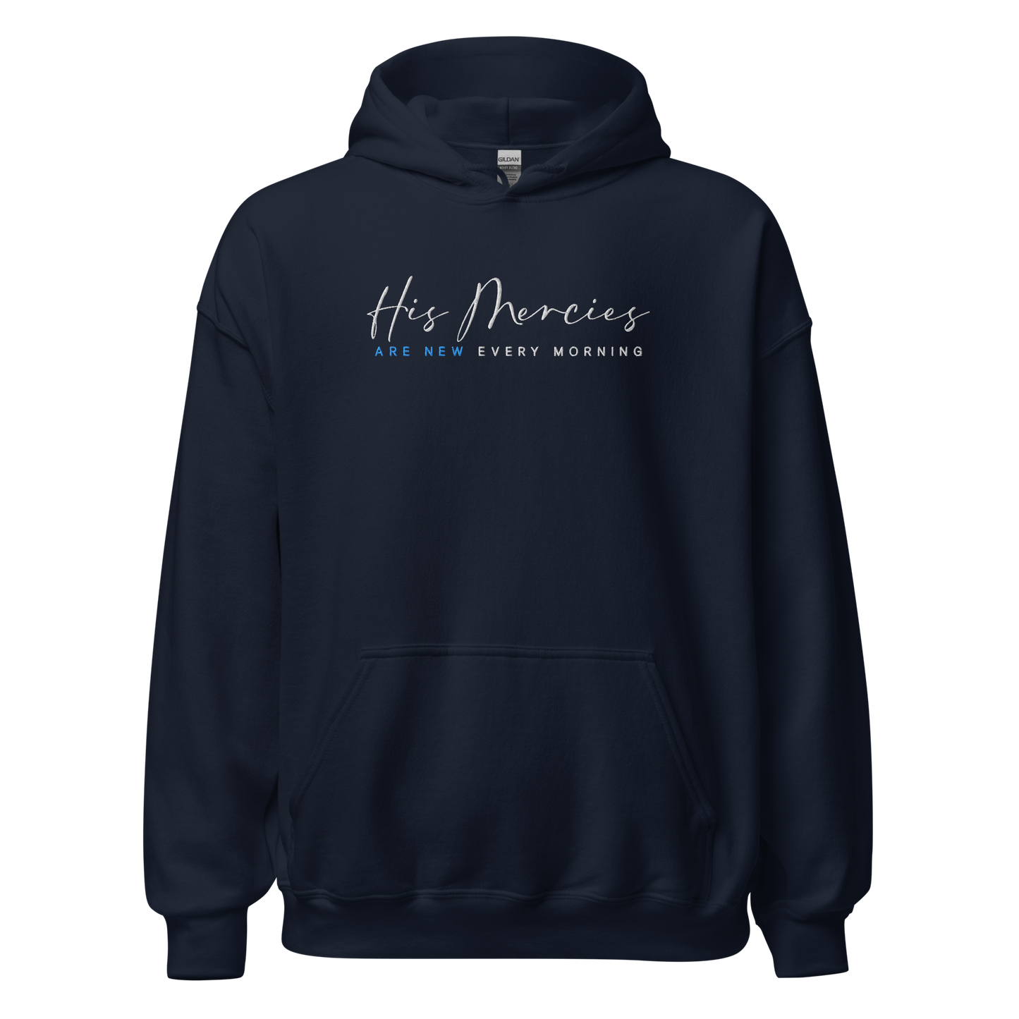 His Mercies Are New Every Morning Embroidered Hoodie