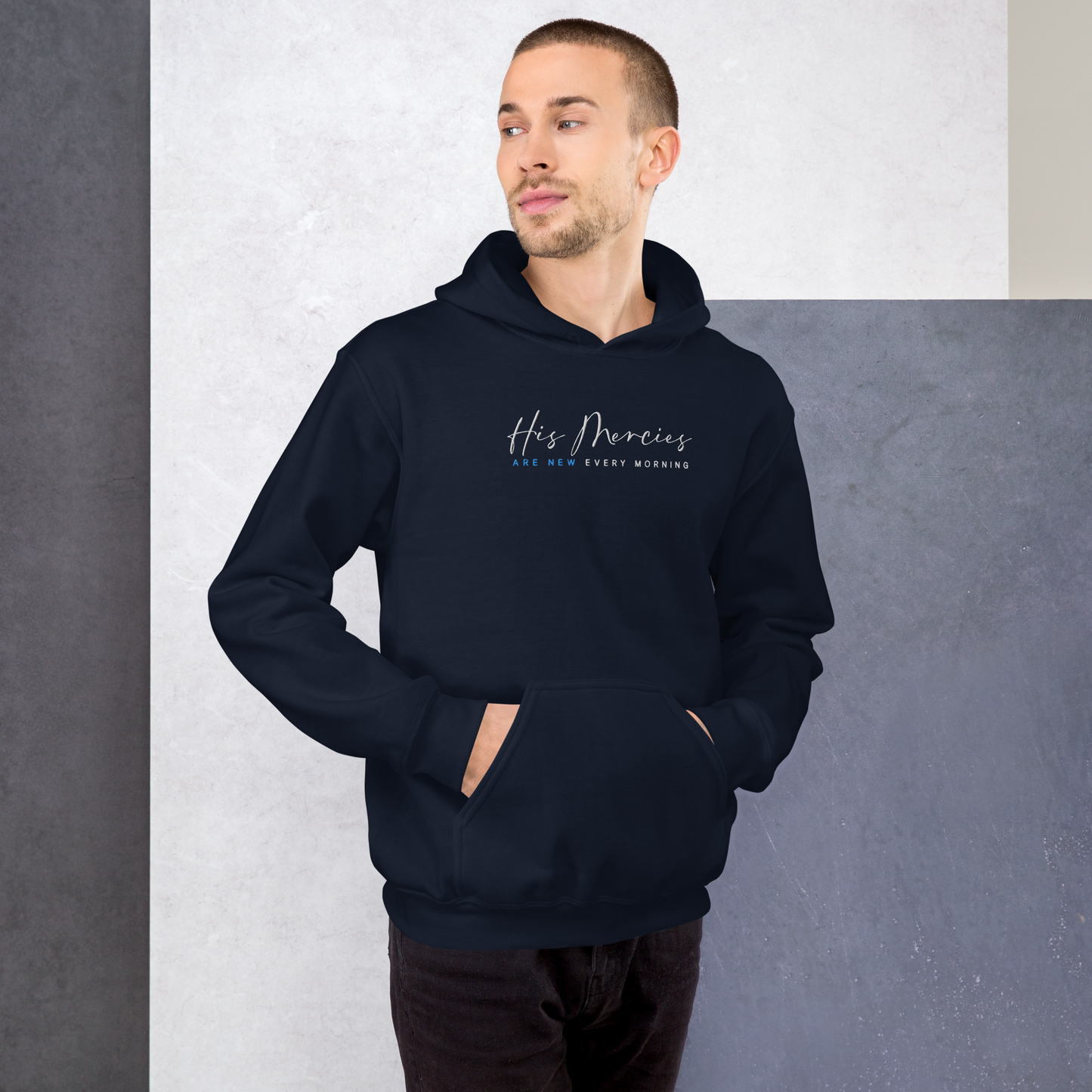 His Mercies Are New Every Morning Embroidered Hoodie