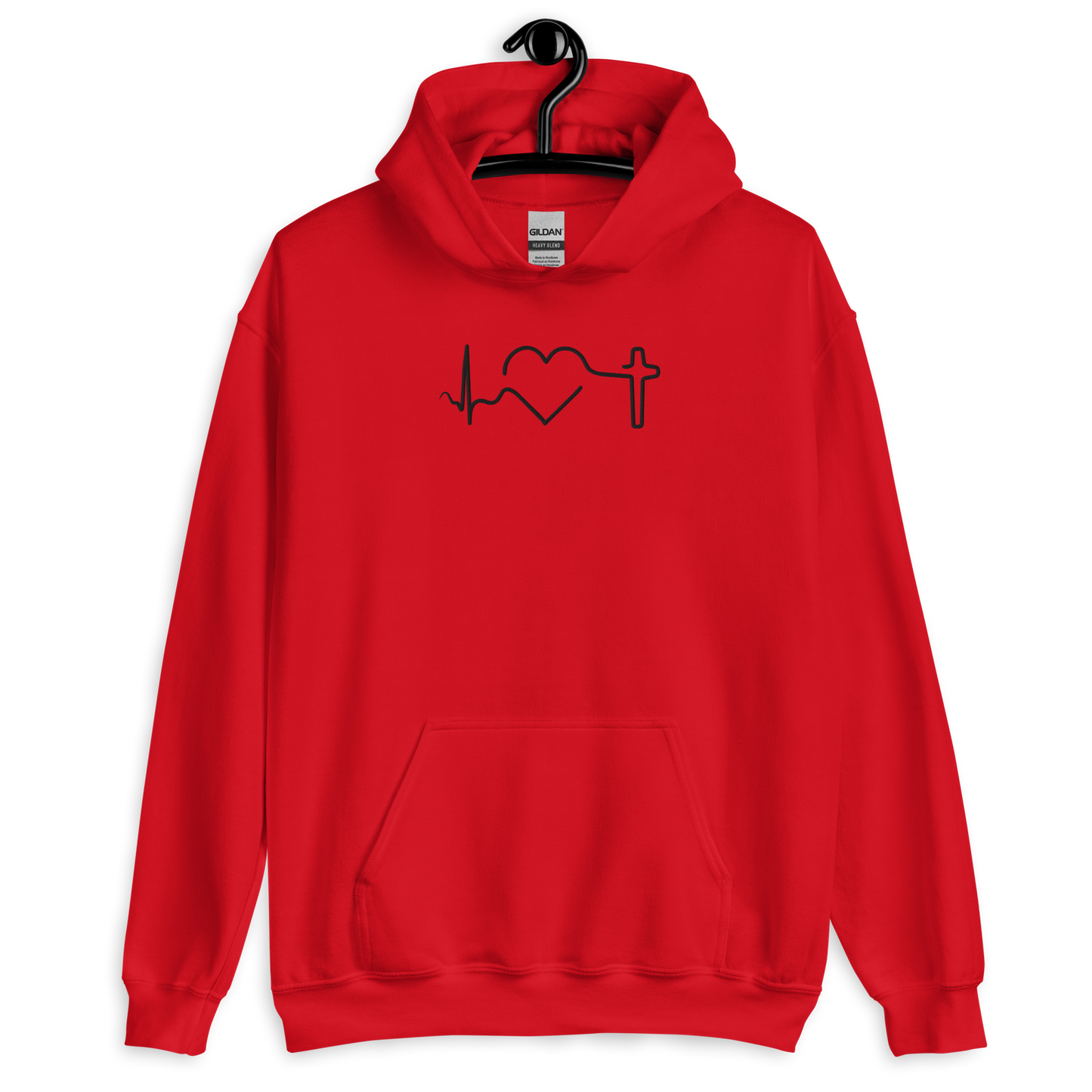 Heartbeat of Faith Embroidered Hoodie