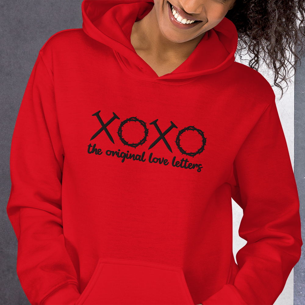 XOXO The Original Love Letters Embroidered Hoodie