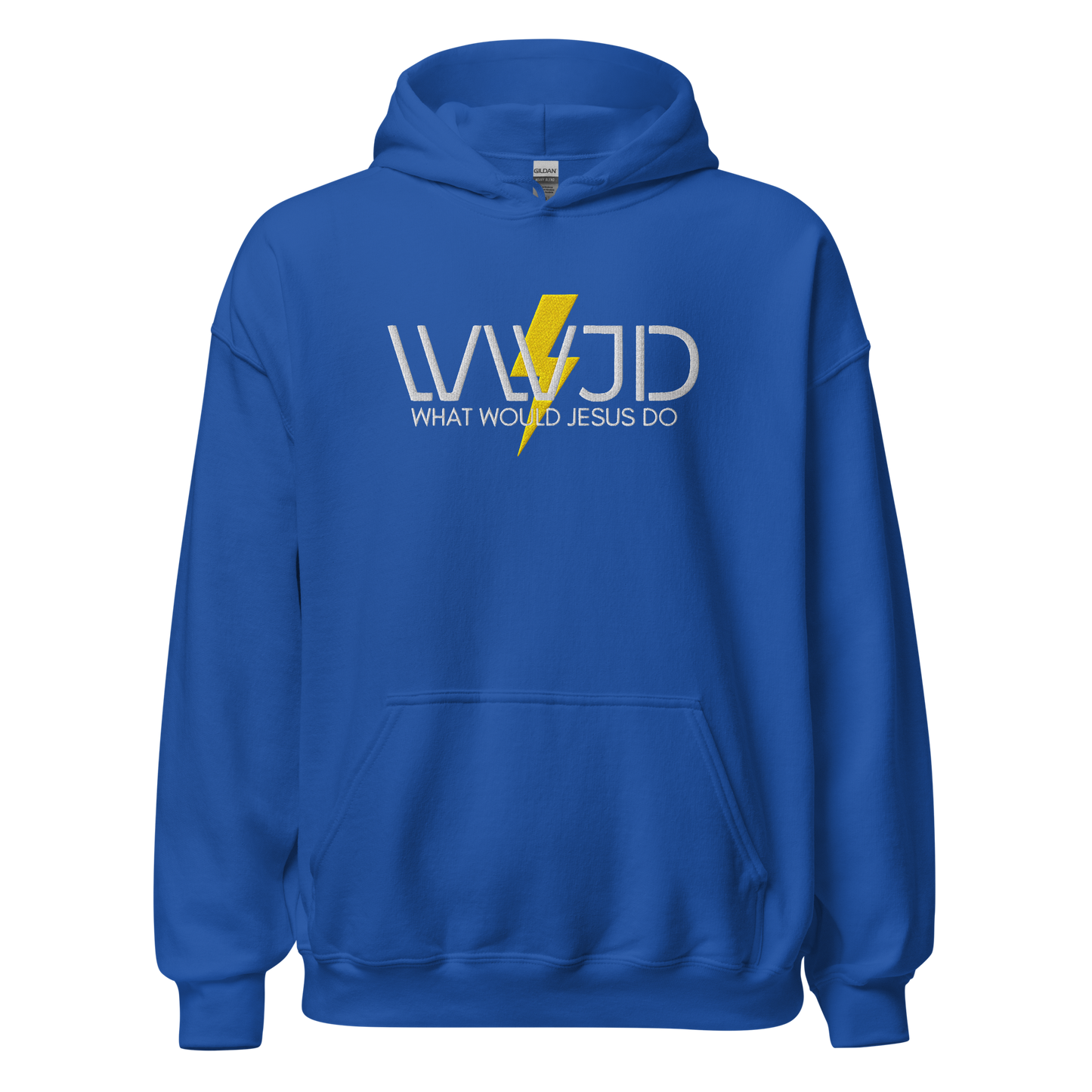 WWJD Embroidered Hoodie - What Would Jesus Do