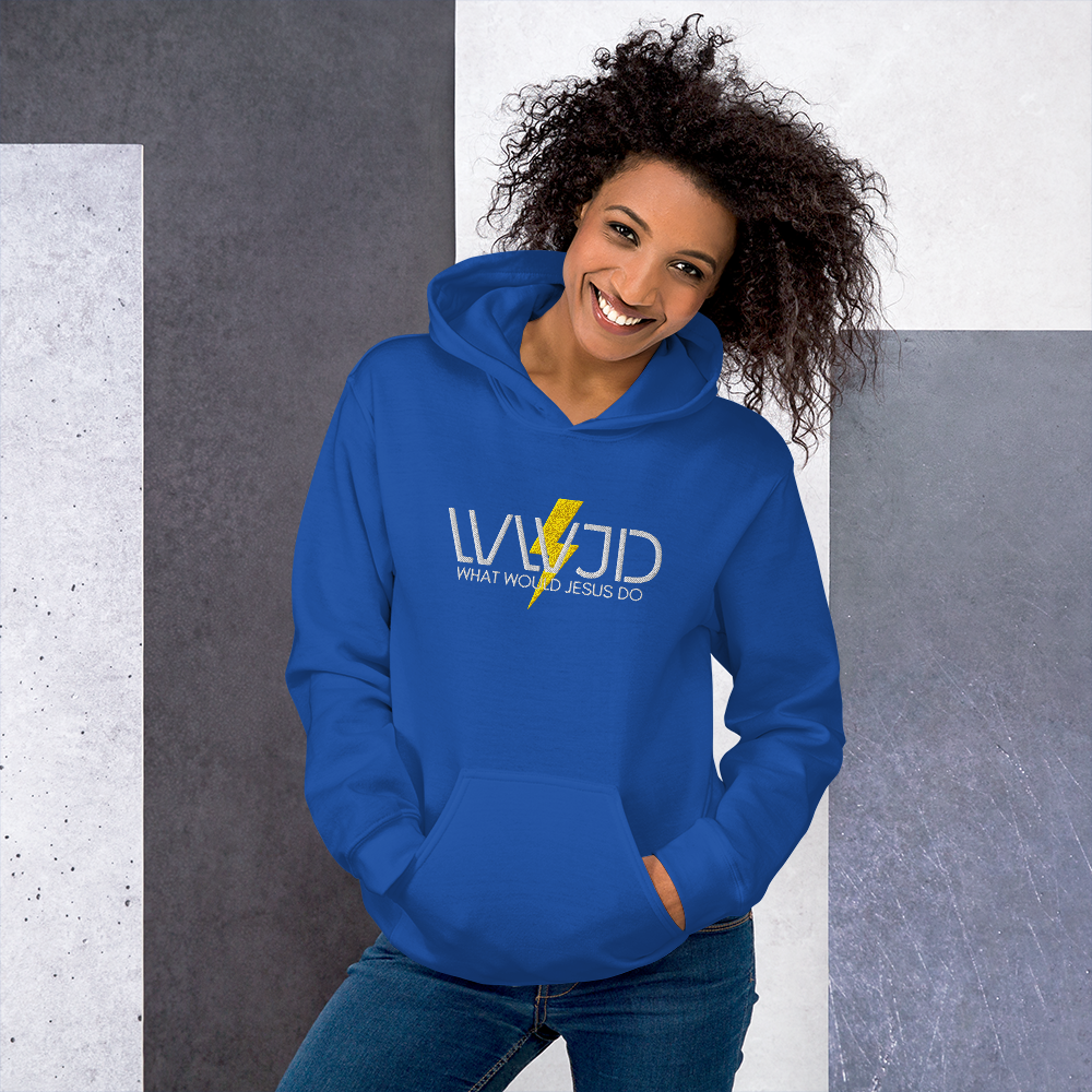 WWJD Embroidered Hoodie - What Would Jesus Do