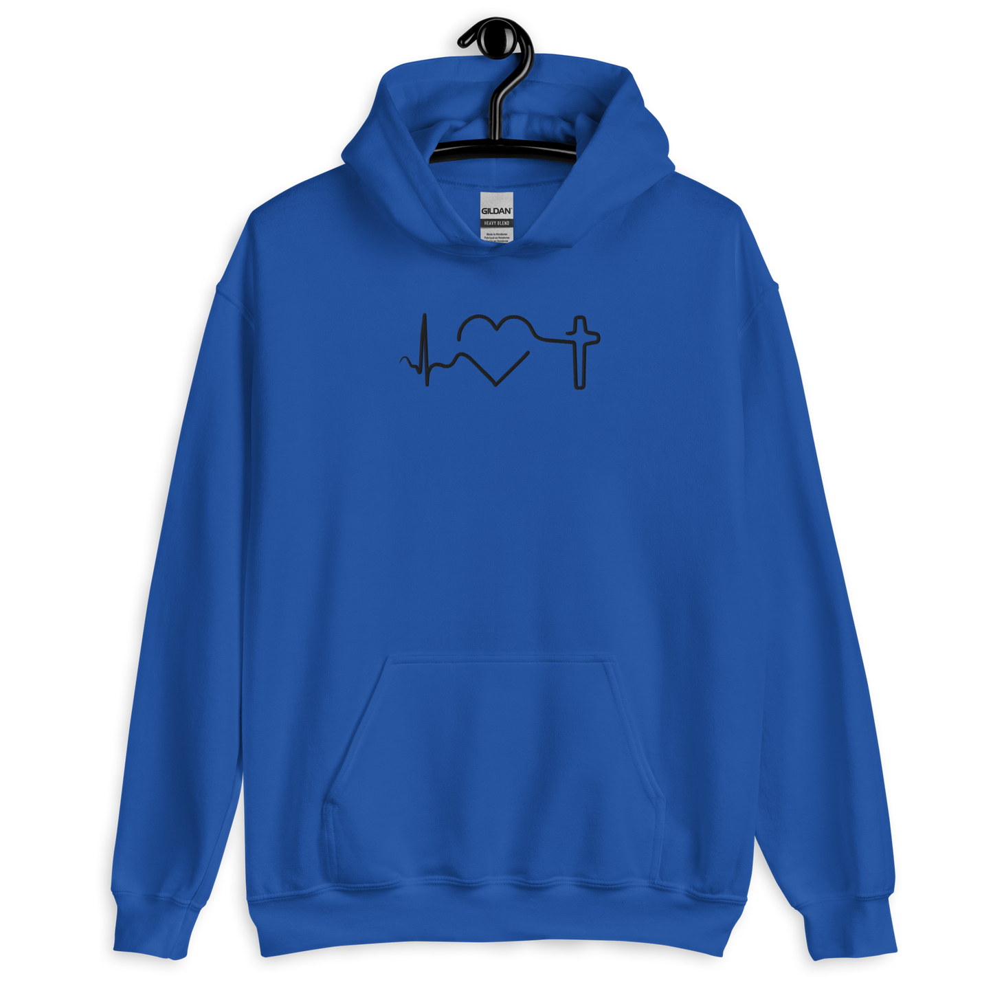 Heartbeat of Faith Embroidered Hoodie