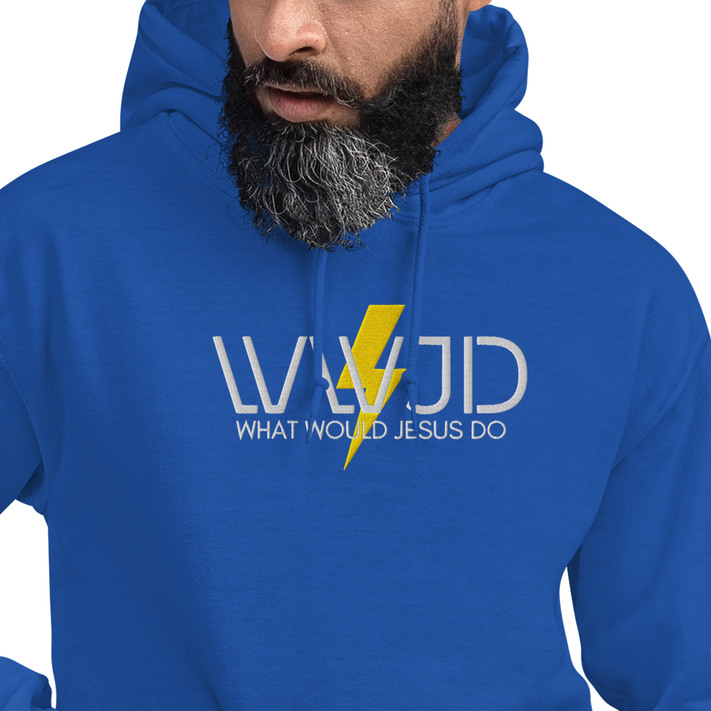 WWJD Embroidered Hoodie - What Would Jesus Do