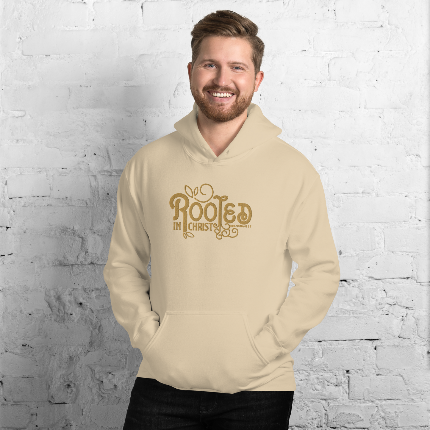 Rooted in Christ Embroidered Hoodie