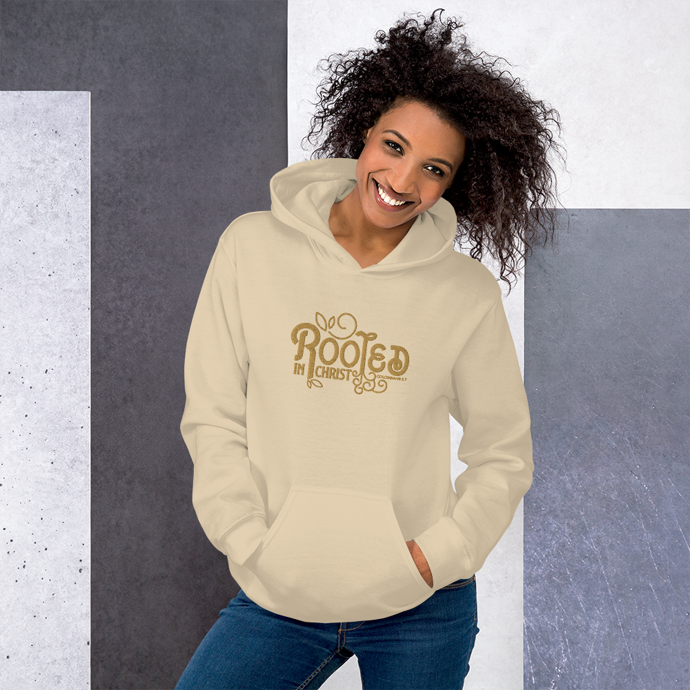 Rooted in Christ Embroidered Hoodie