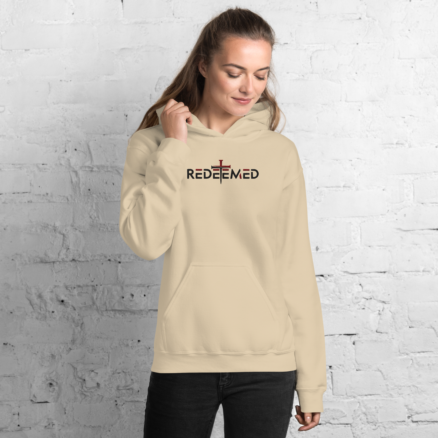 Redeemed Embroidered Hoodie