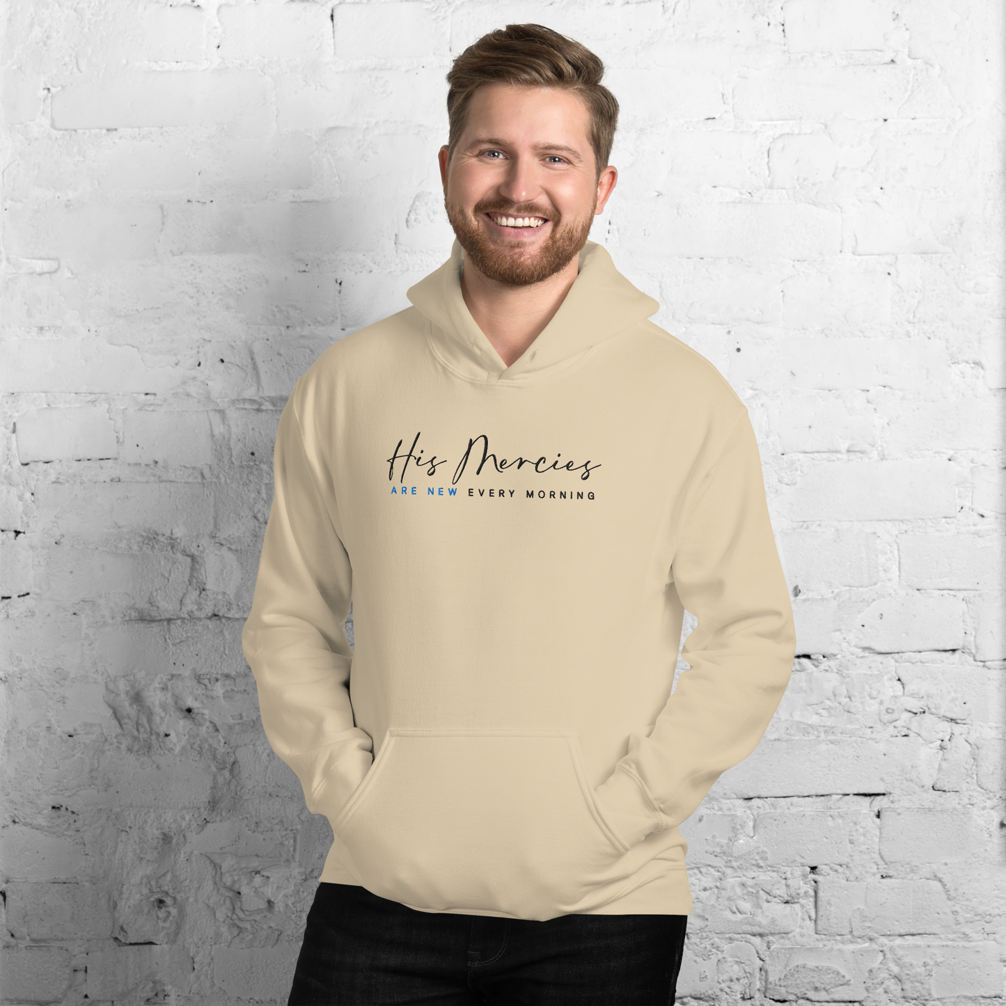 His Mercies Are New Every Morning Embroidered Hoodie