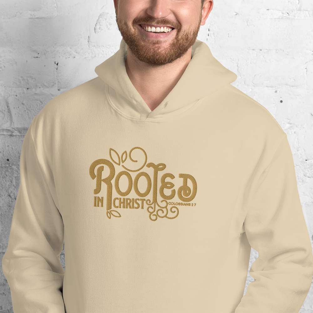 Rooted in Christ Embroidered Hoodie