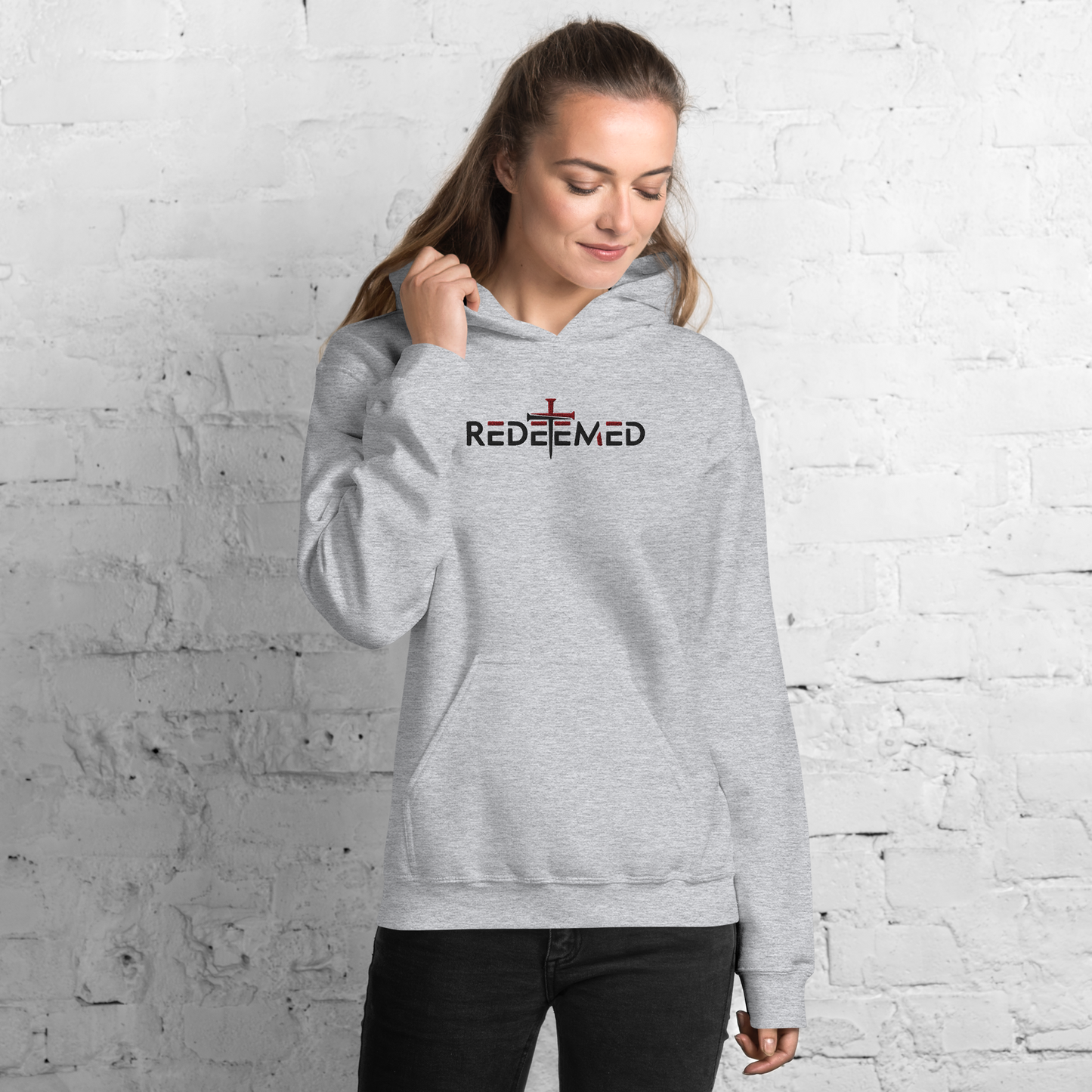 Redeemed Embroidered Hoodie