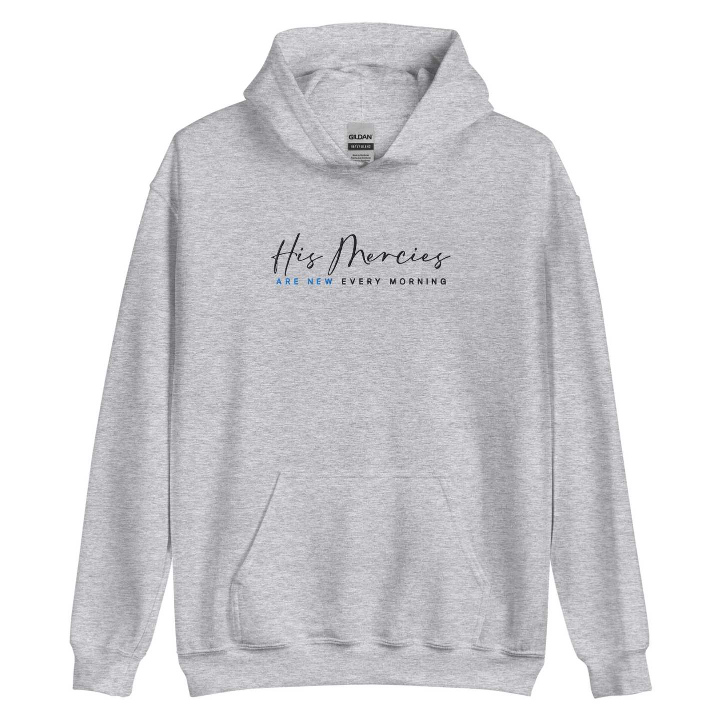 His Mercies Are New Every Morning Embroidered Hoodie