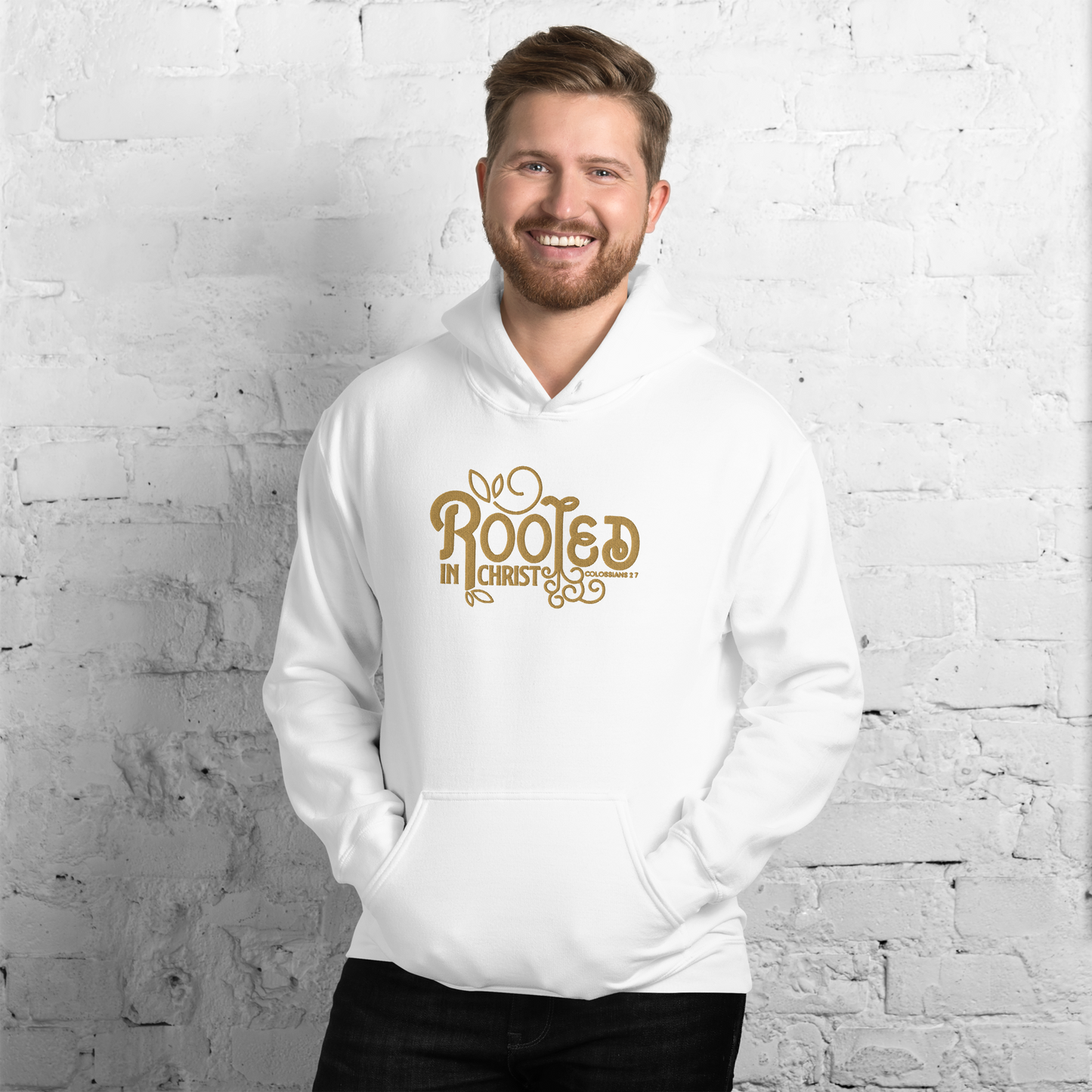 Rooted in Christ Embroidered Hoodie