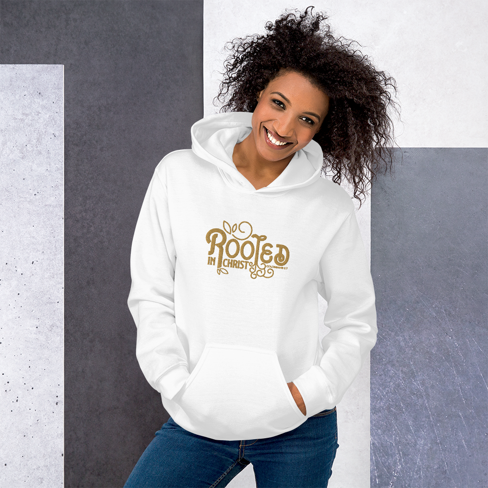 Rooted in Christ Embroidered Hoodie