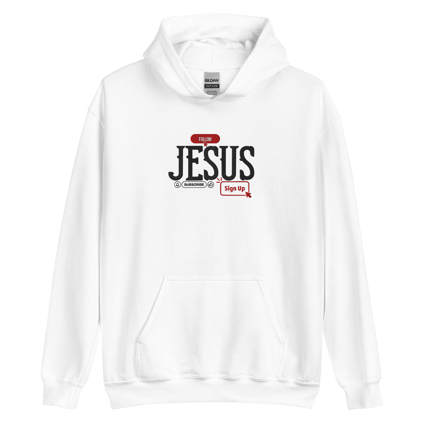 Follow Jesus Embroidered Hoodie