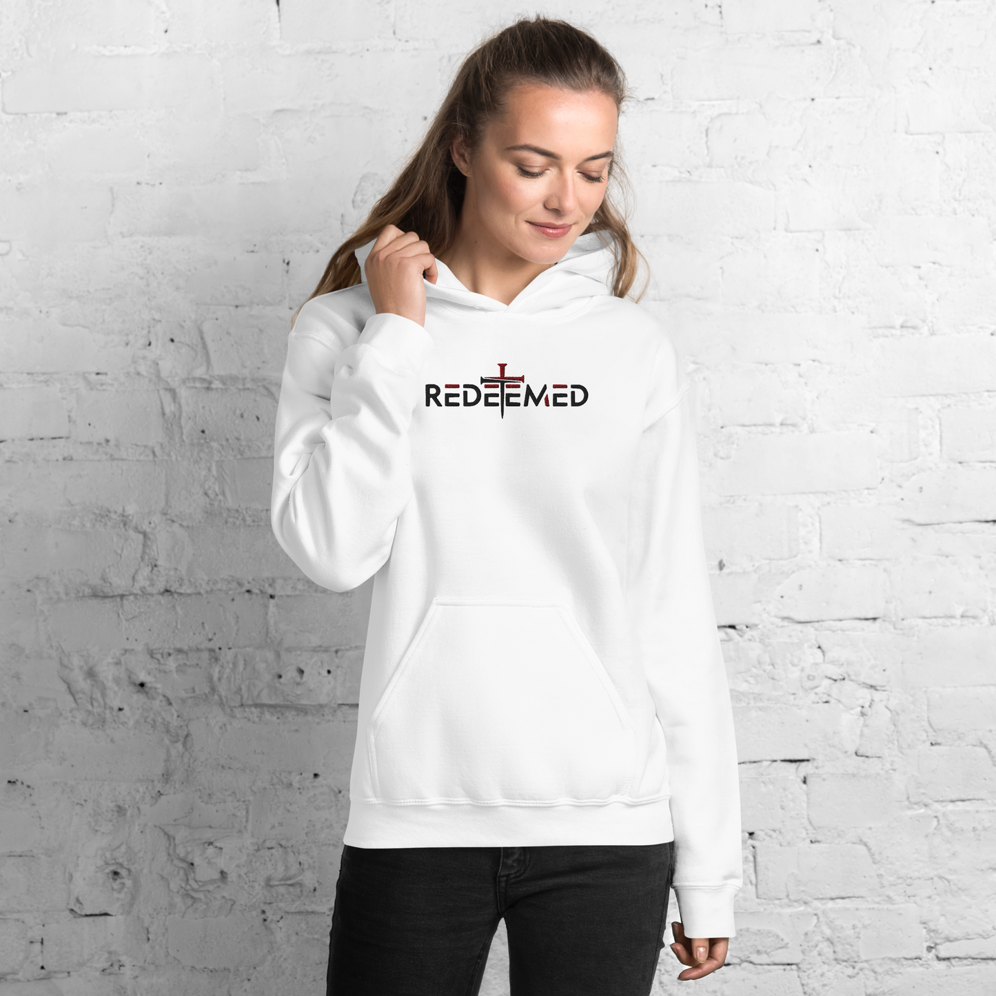 Redeemed Embroidered Hoodie