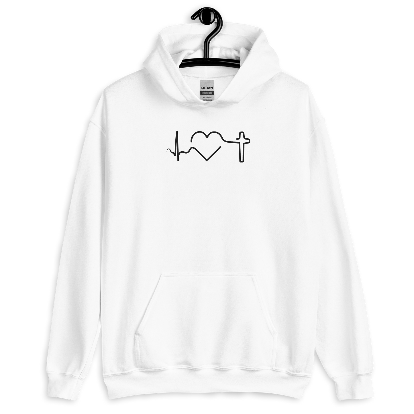 Heartbeat of Faith Embroidered Hoodie